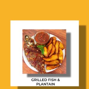 Grilled Fish and Plantain