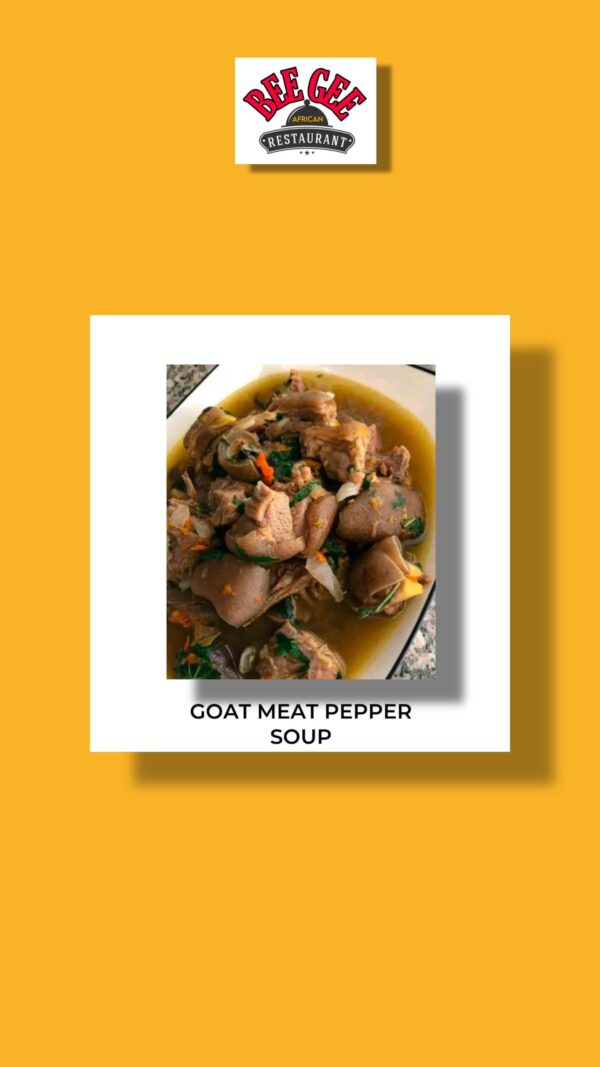 Goat meat pepper soup